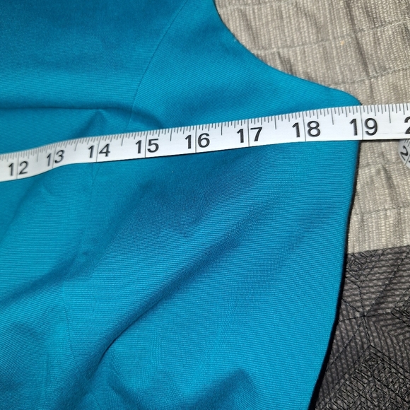 Peter Nygard Turquoise Belted Fit & Flare Dress Size 12 See Description - Picture 12 of 16